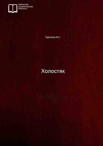 Холостяк - обложка книги